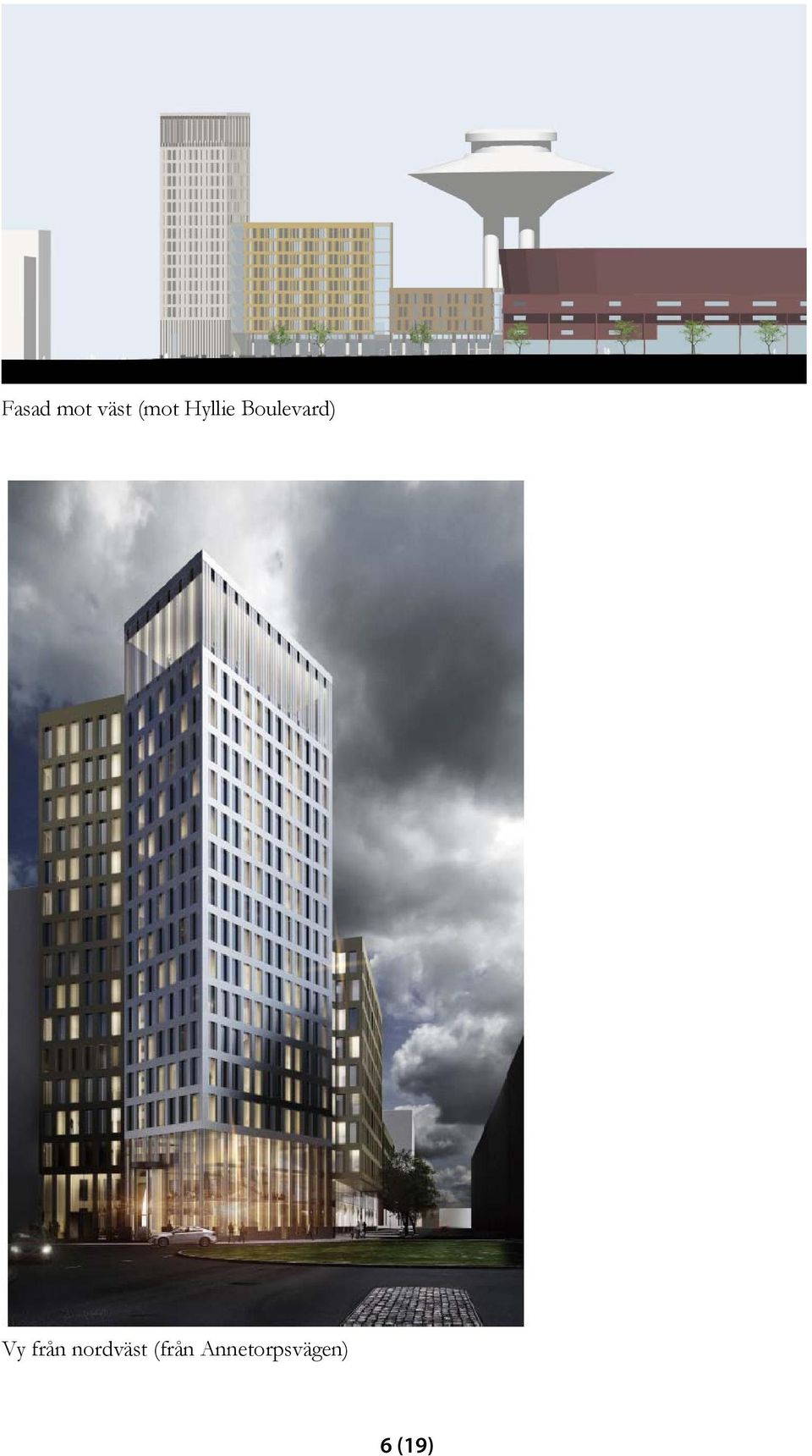 från nordväst (från