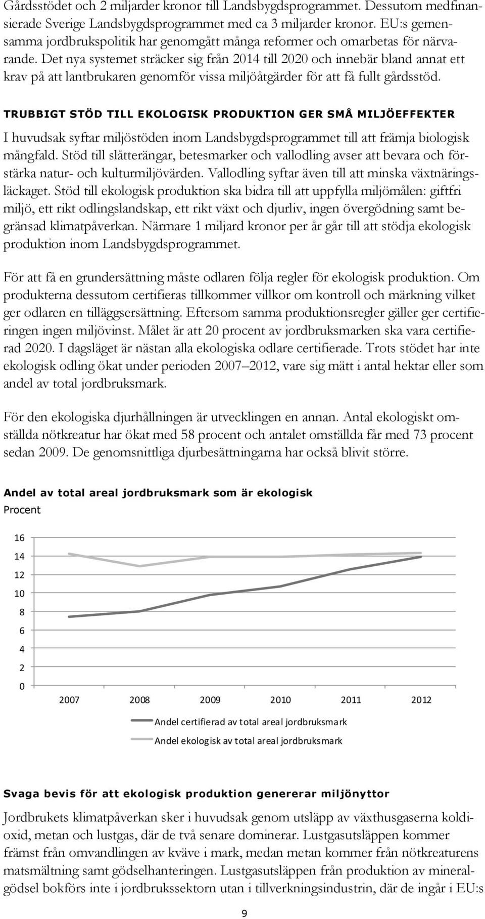 Det nya systemet sträcker sig från 2014 till 2020 och innebär bland annat ett krav på att lantbrukaren genomför vissa miljöåtgärder för att få fullt gårdsstöd.