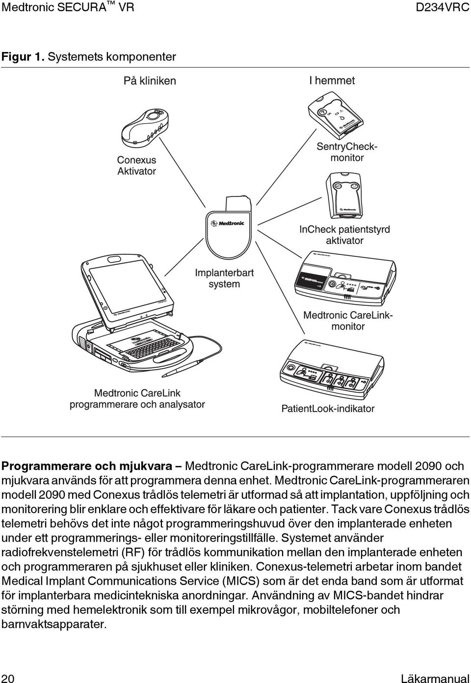 Tack vare Conexus trådlös telemetri behövs det inte något programmeringshuvud över den implanterade enheten under ett programmerings- eller monitoreringstillfälle.