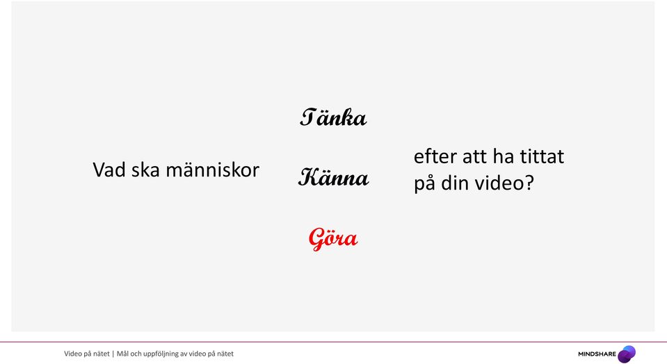 Känna Göra efter