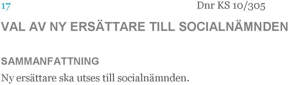 SOCIALNÄMNDEN Ny