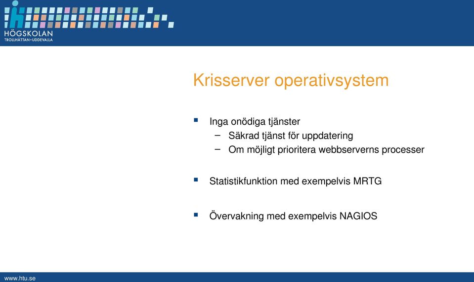 prioritera webbserverns processer