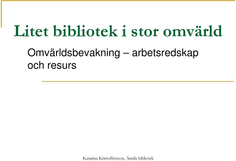 Omvärldsbevakning
