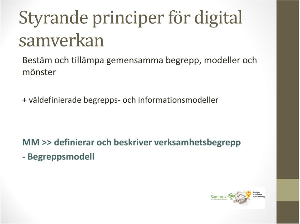 väldefinierade begrepps- och informationsmodeller MM