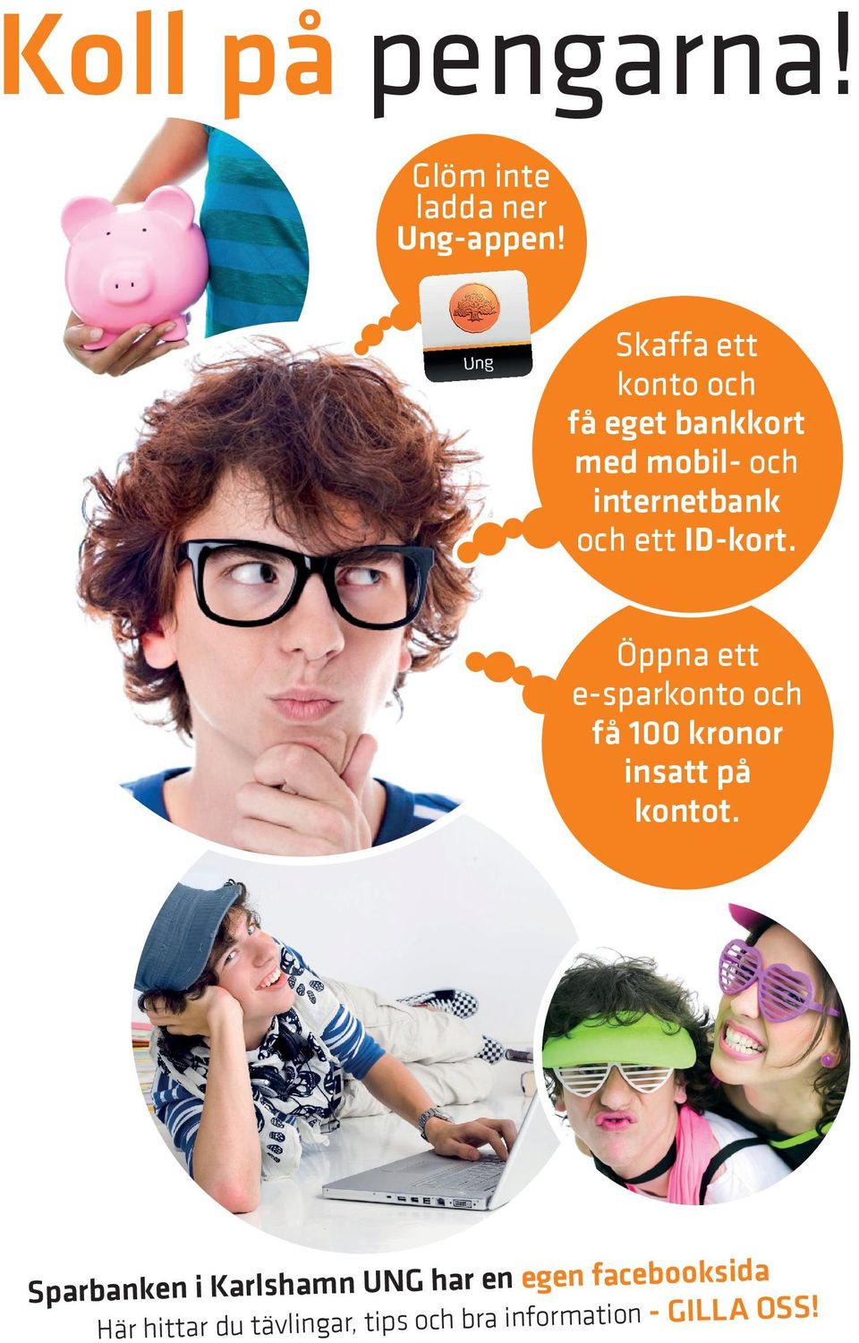 ID-kort. Öppna ett e-sparkonto och få 100 kronor insatt på kontot.