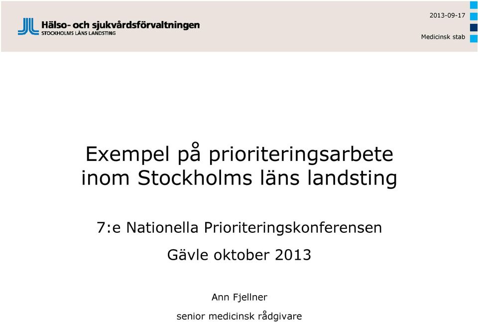 Nationella Prioriteringskonferensen