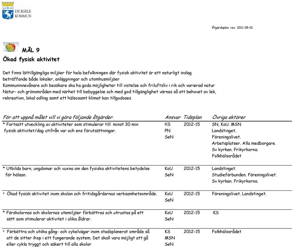 Natur- och grönområden med närhet till bebyggelse och med god tillgänglighet värnas så att behovet av lek, rekreation, lokal odling samt ett hälsosamt klimat kan tillgodoses.