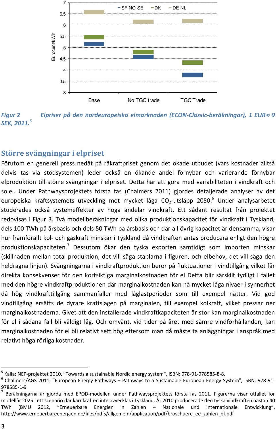 varierande förnybar elproduktion till större svängningar i elpriset. Detta har att göra med variabiliteten i vindkraft och solel.