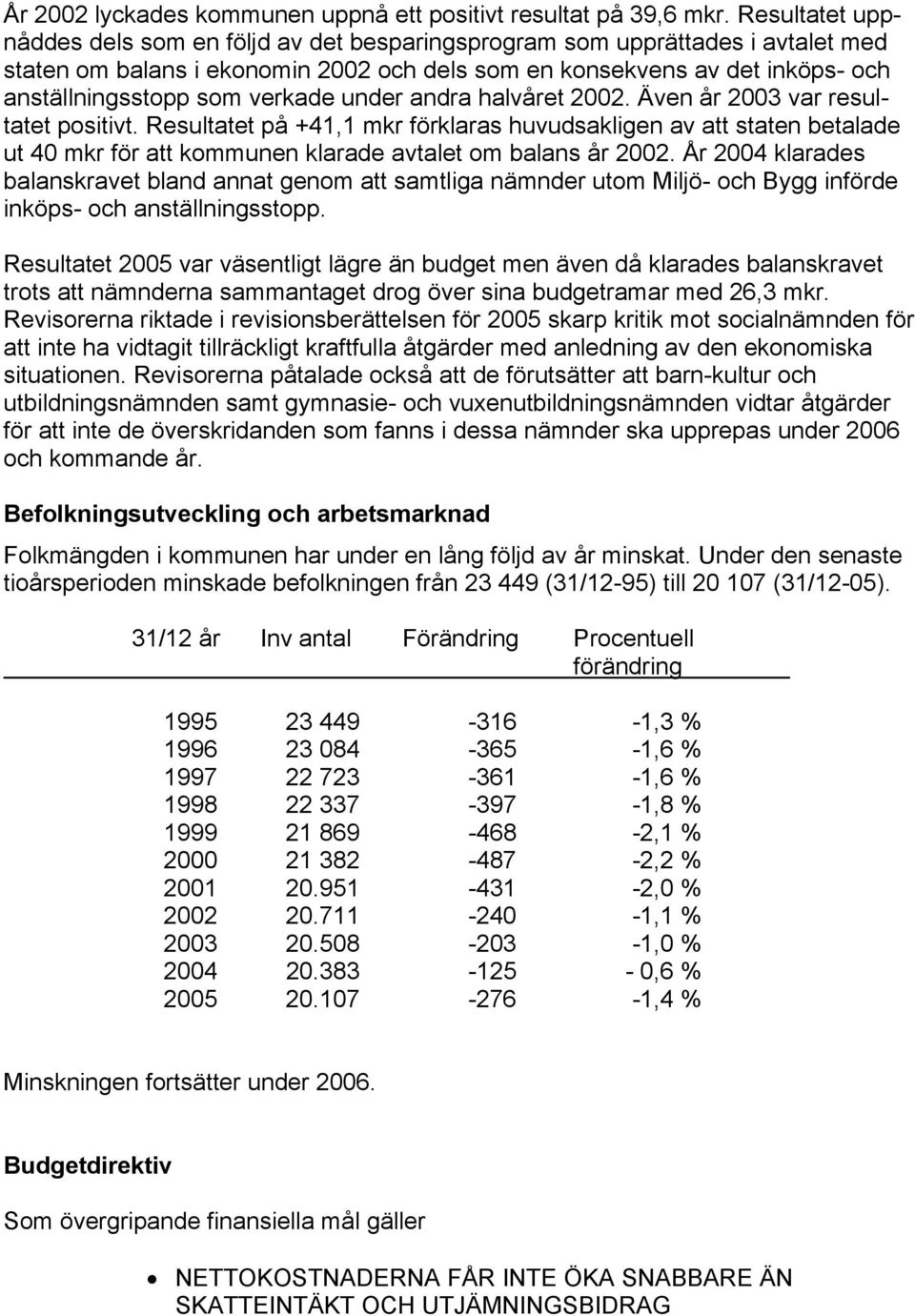 verkade under andra halvåret 2002. Även år 2003 var resultatet positivt.