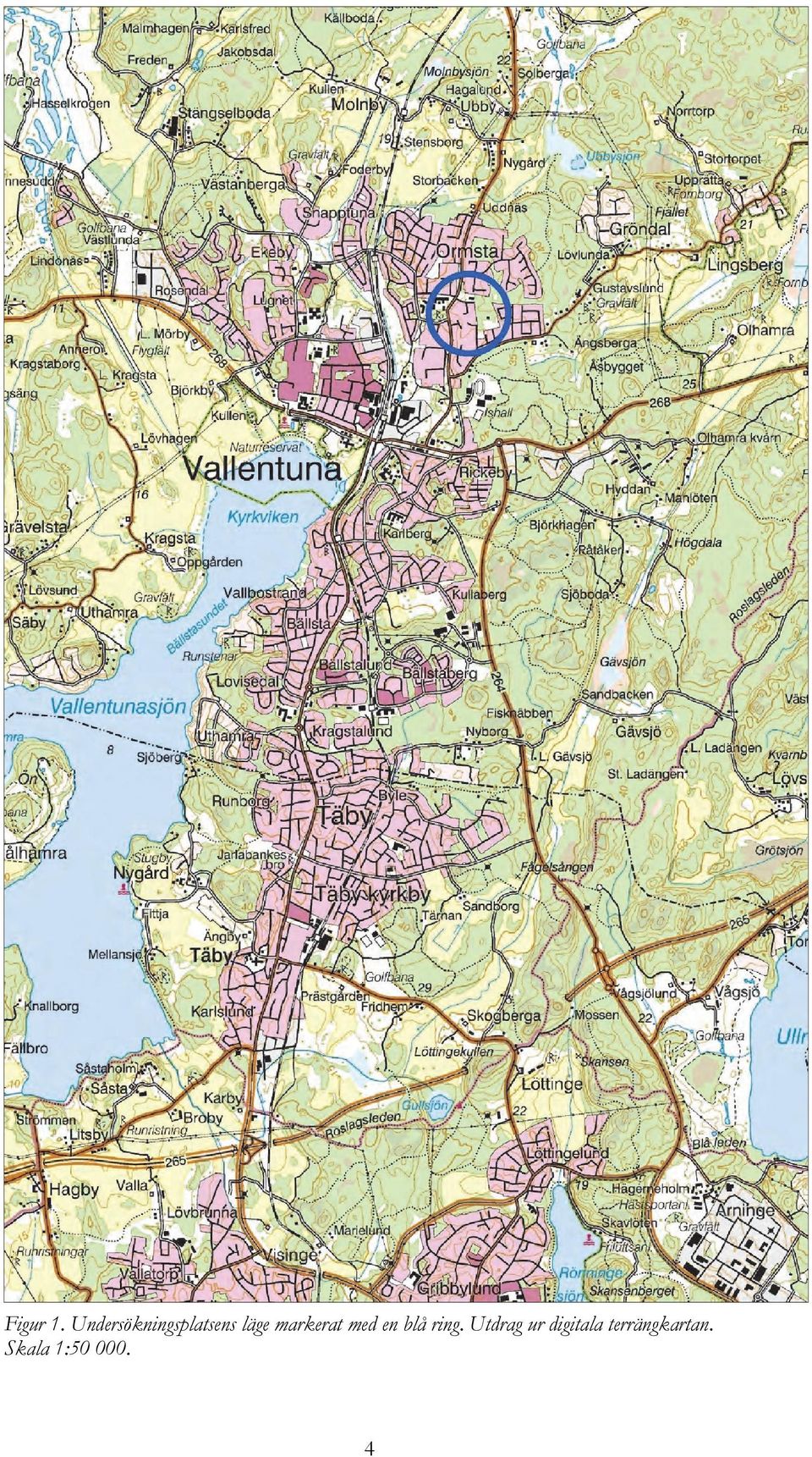 markerat med en blå ring.