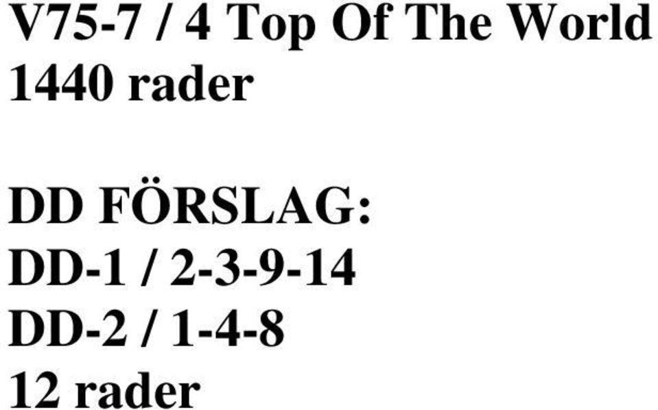 FÖRSLAG: DD-1 /