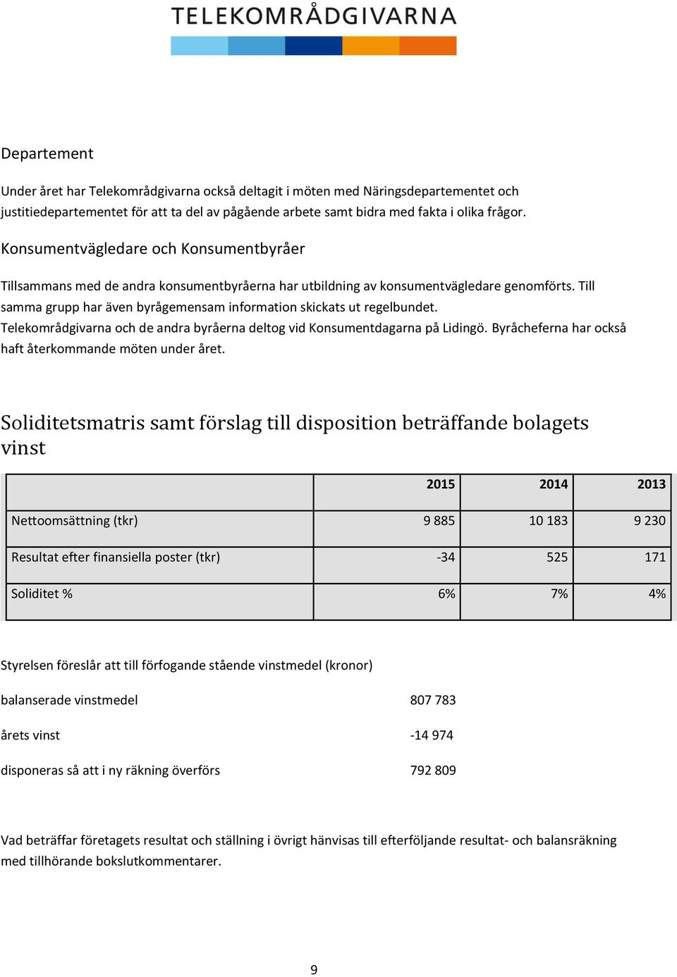 Till samma grupp har även byrågemensam information skickats ut regelbundet. Telekområdgivarna och de andra byråerna deltog vid Konsumentdagarna på Lidingö.