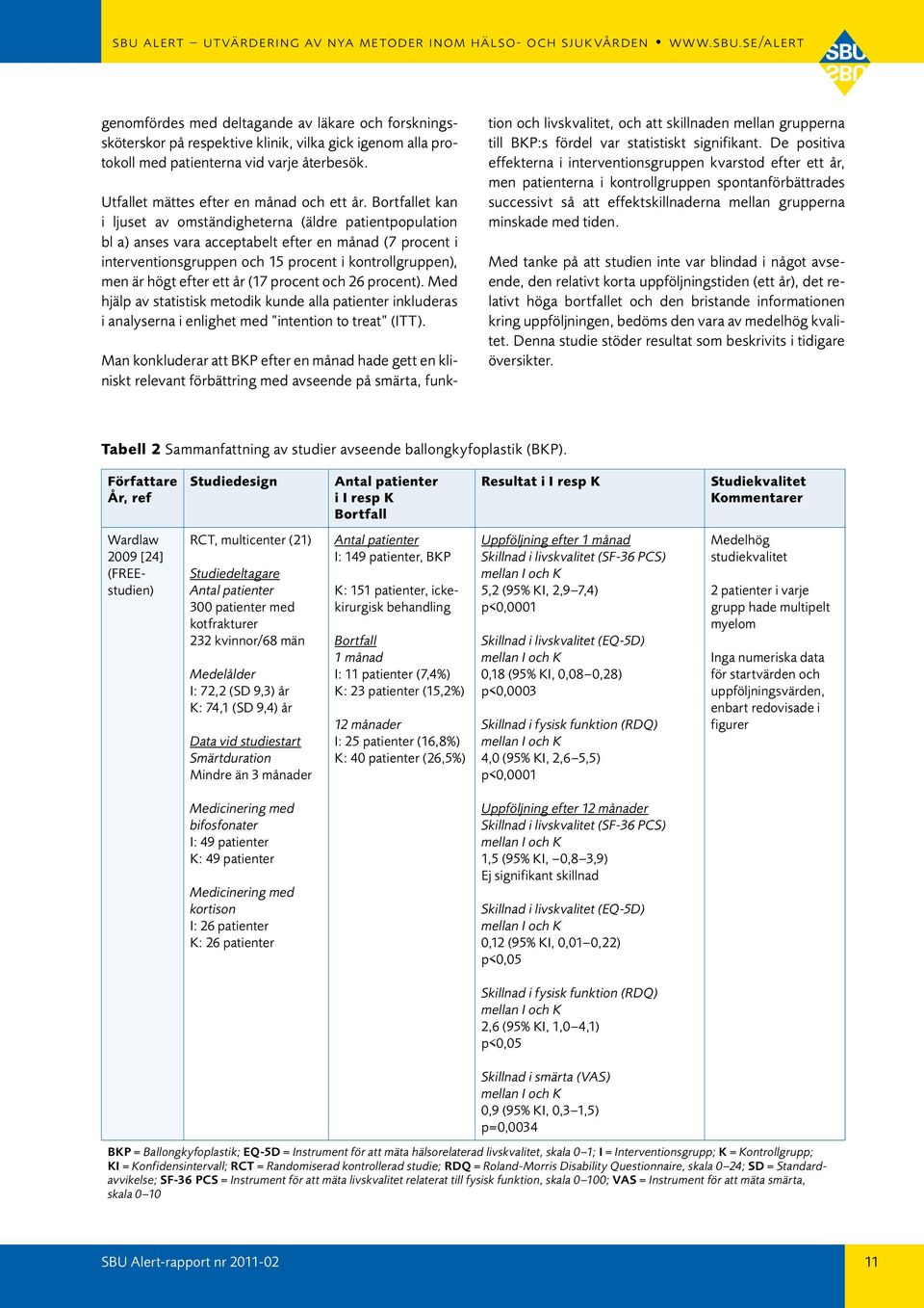 (17 procent och 26 procent). Med hjälp av statistisk metodik kunde alla patienter inkluderas i analyserna i enlighet med intention to treat (ITT).