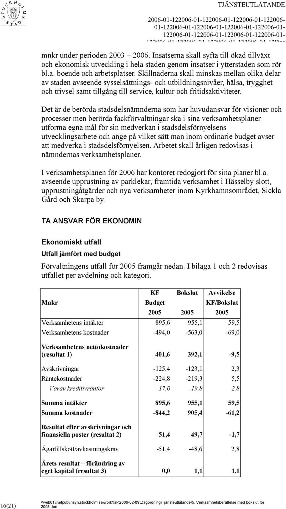 Skillnaderna skall minskas mellan olika delar av staden avseende sysselsättnings- och utbildningsnivåer, hälsa, trygghet och trivsel samt tillgång till service, kultur och fritidsaktiviteter.
