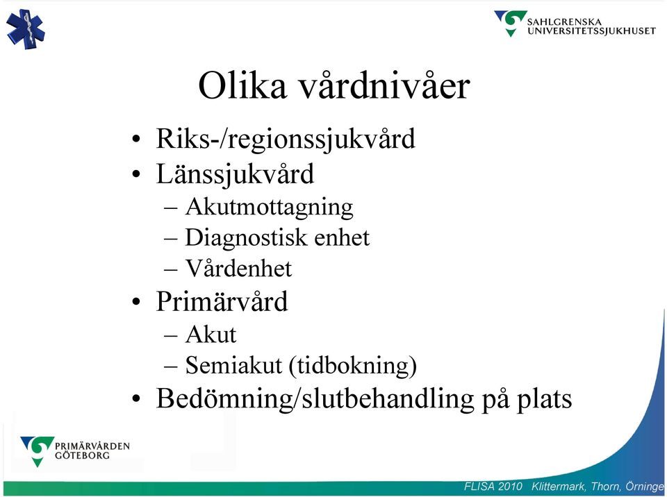 enhet Vårdenhet Primärvård Akut Semiakut