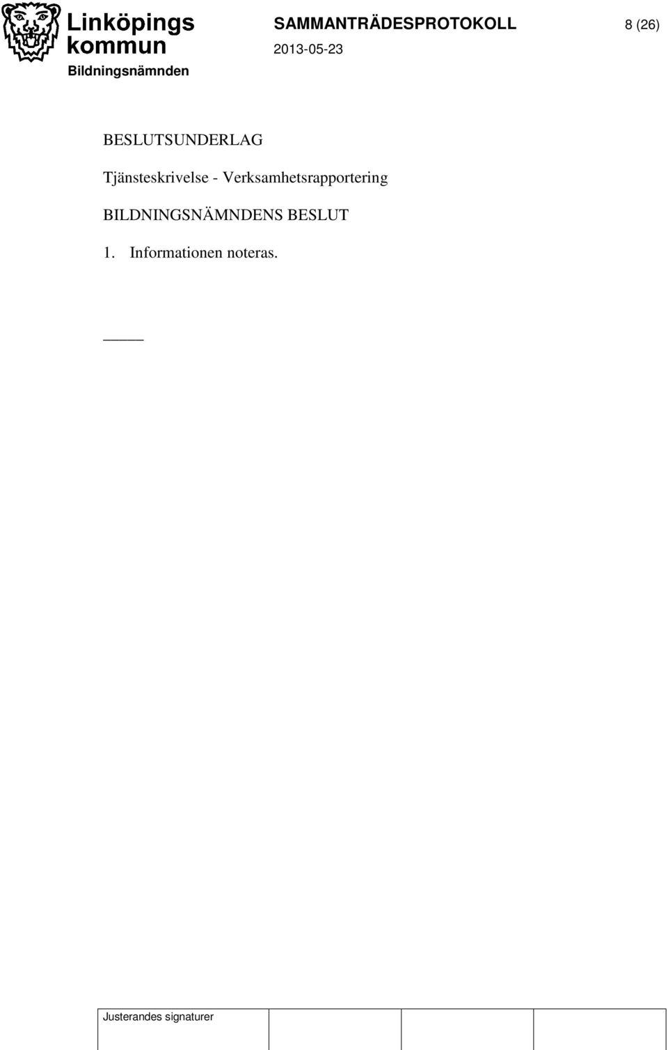 Tjänsteskrivelse -
