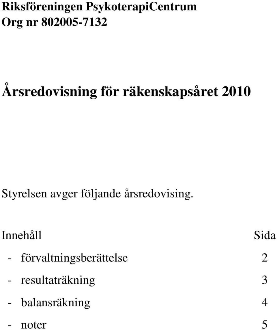 årsredovising.