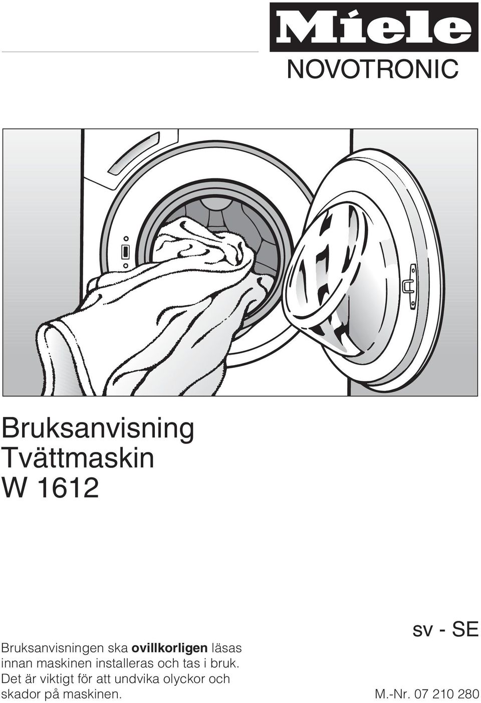 maskinen installeras och tas i bruk.