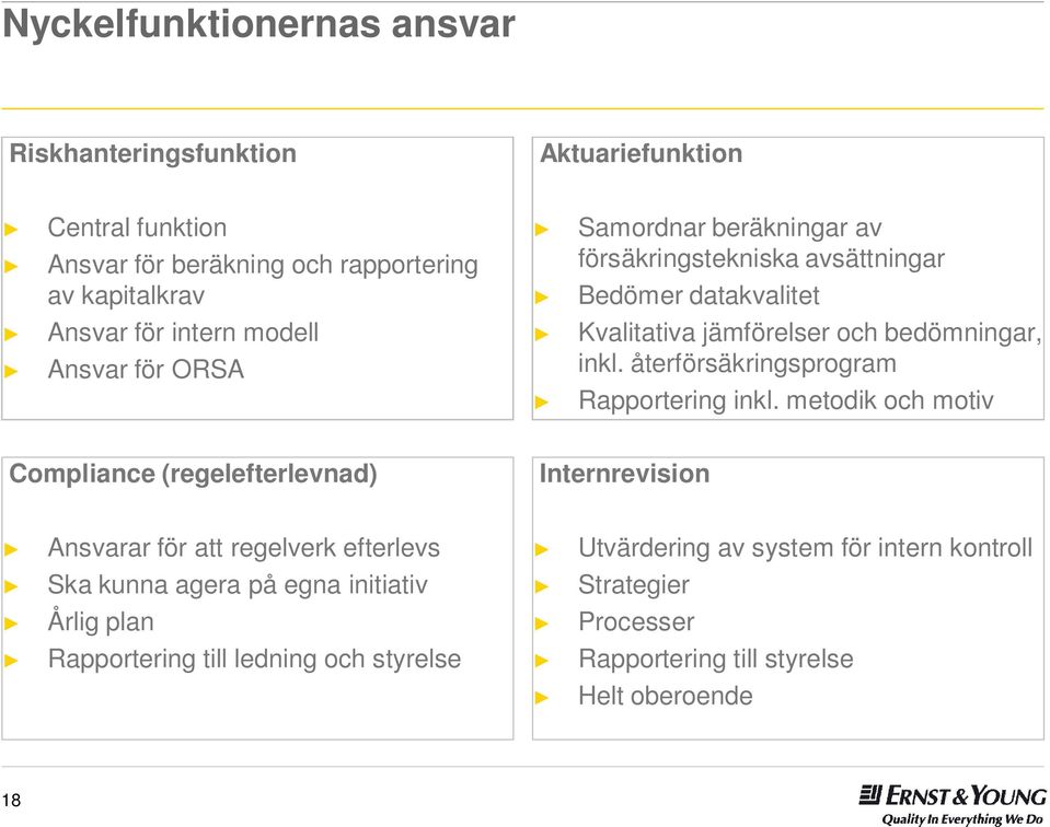 återförsäkringsprogram Rapportering inkl.