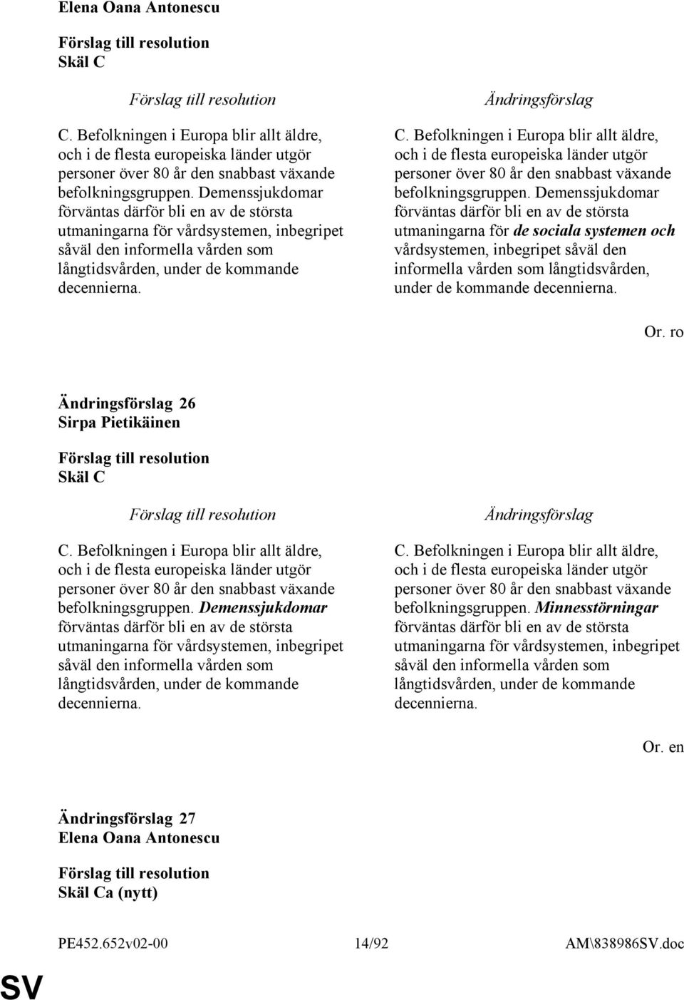 Befolkningen i Europa blir allt äldre, och i de flesta europeiska länder utgör personer över 80 år den snabbast växande befolkningsgruppen.