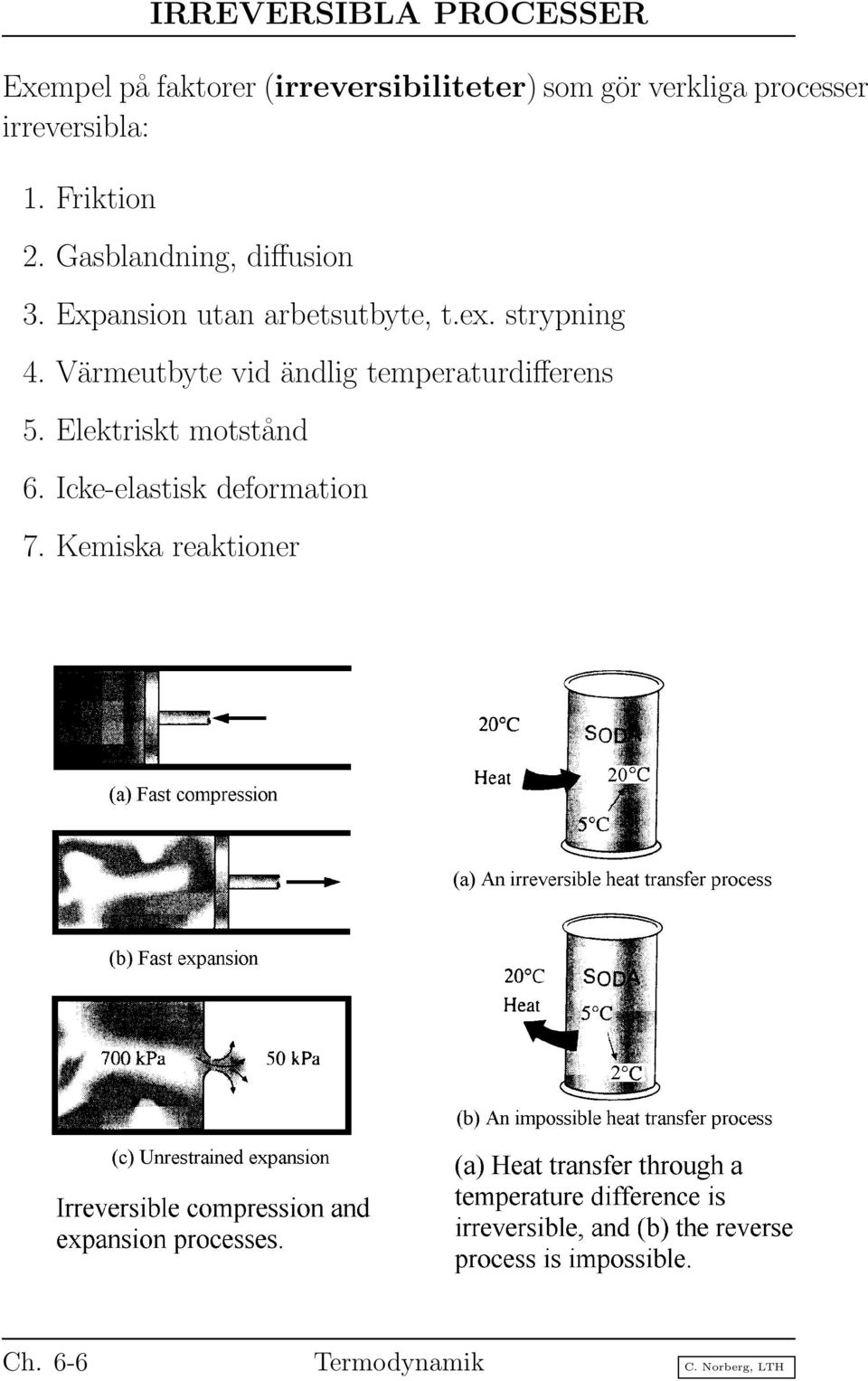 Expansion utan arbetsutbyte, t.ex. strypning 4.