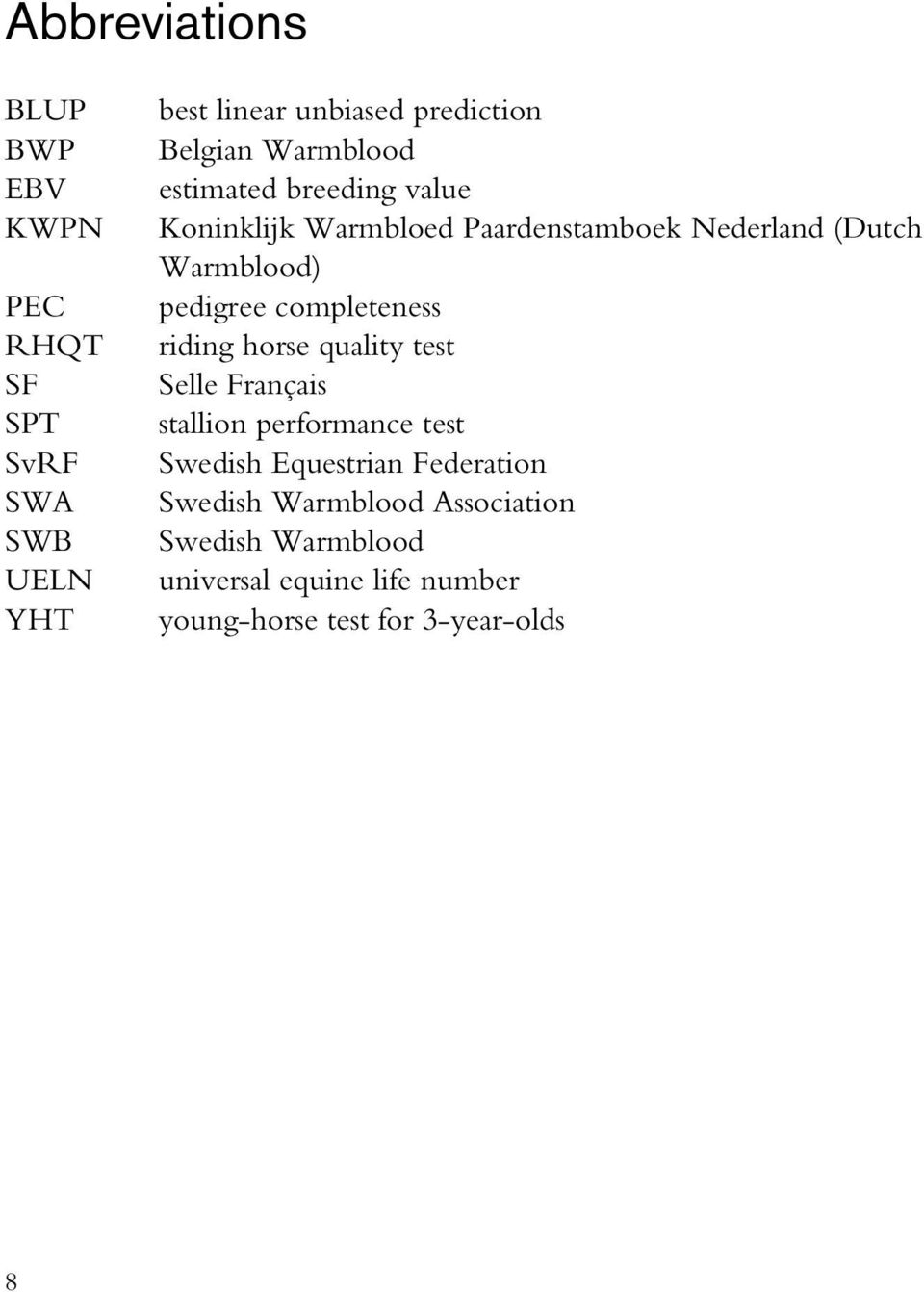 completeness riding horse quality test Selle Français stallion performance test Swedish Equestrian Federation