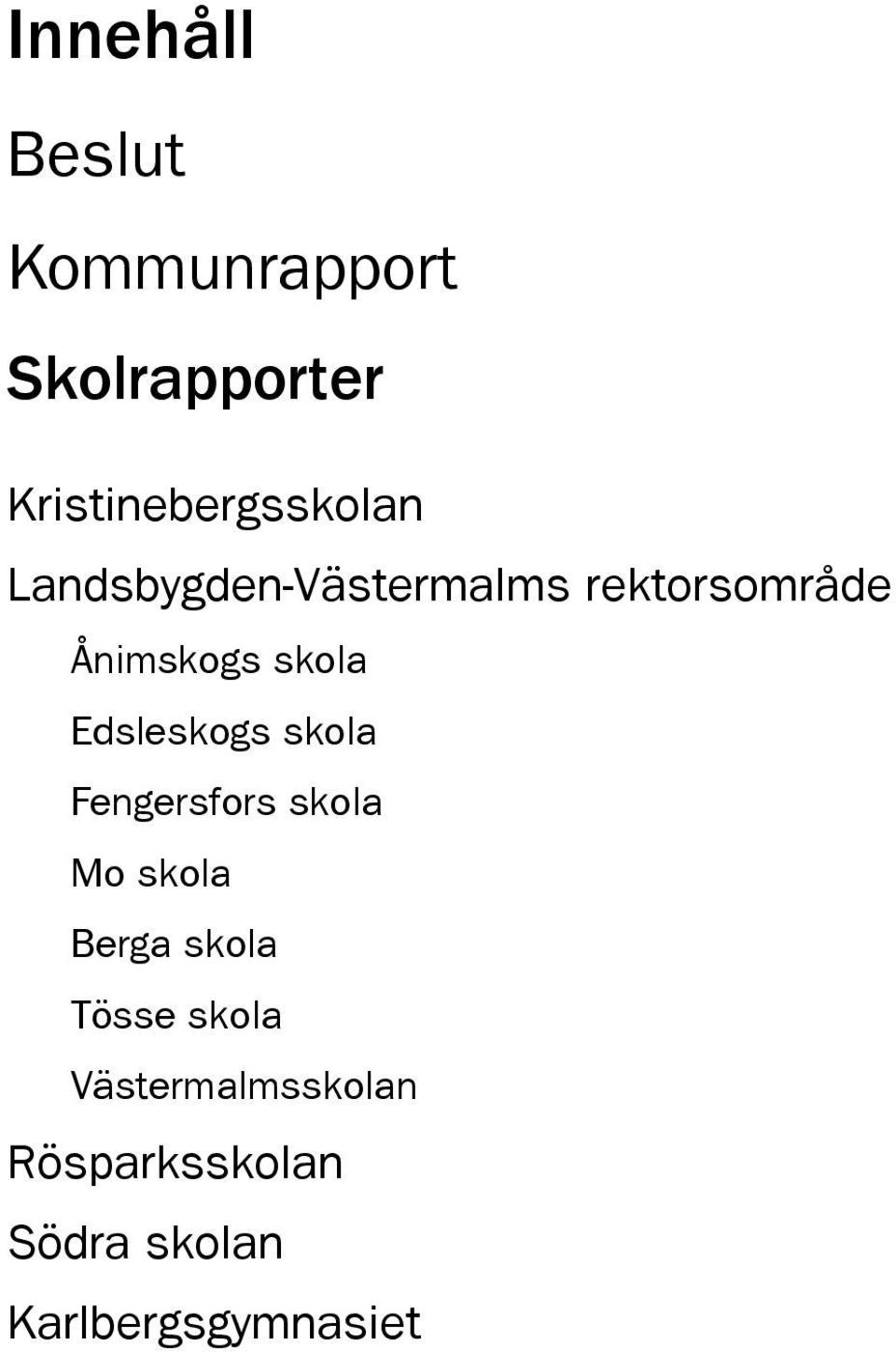 Ånimskogs skola Edsleskogs skola Fengersfors skola Mo skola