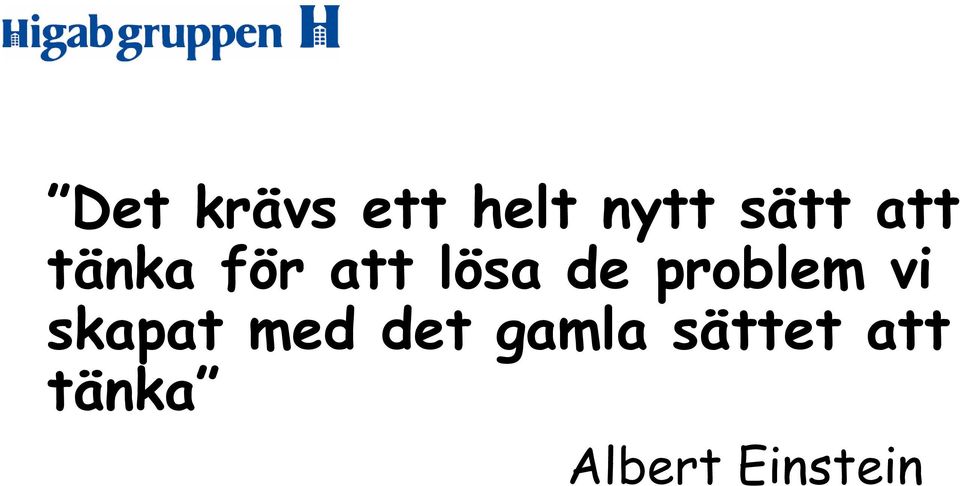 problem vi skapat med det