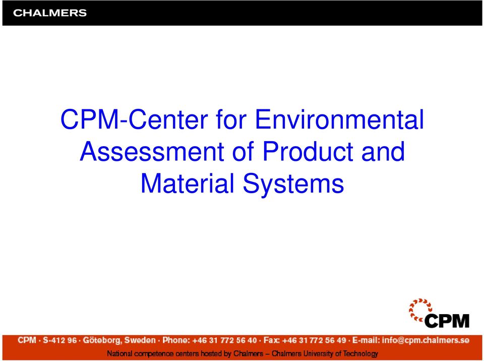 Assessment of