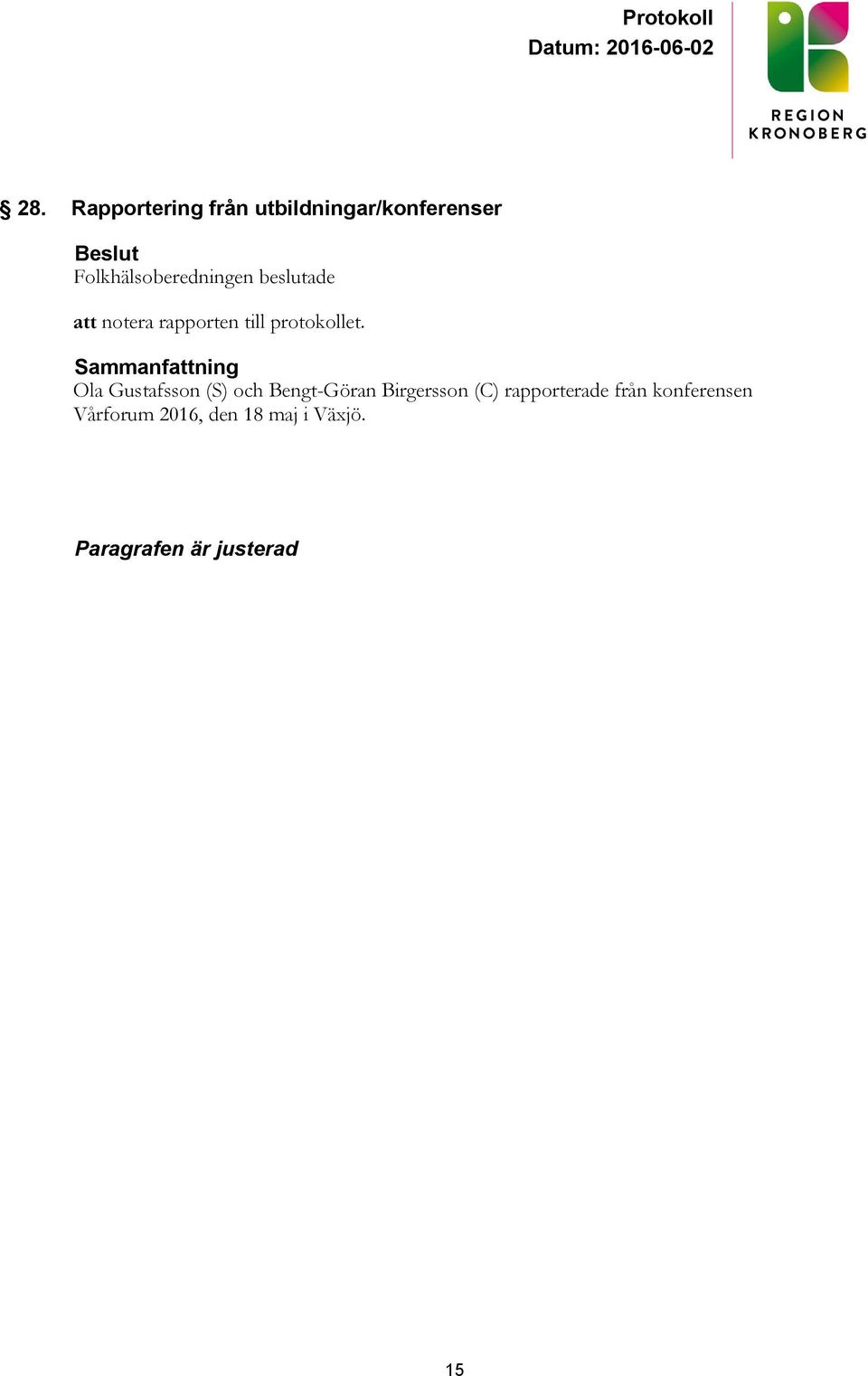 protokollet.