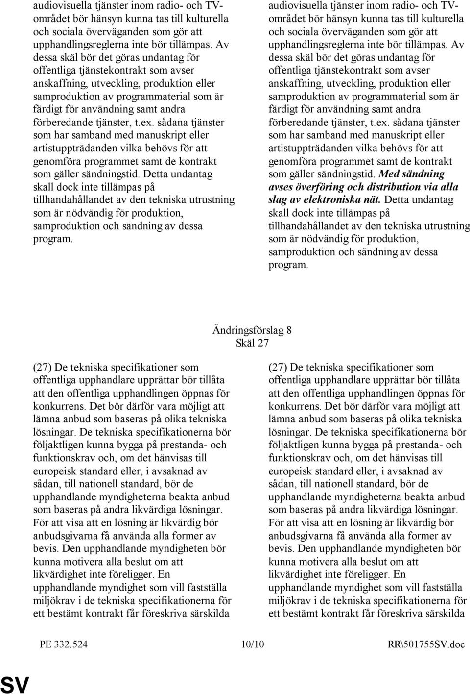 förberedande tjänster, t.ex. sådana tjänster som har samband med manuskript eller artistuppträdanden vilka behövs för att genomföra programmet samt de kontrakt som gäller sändningstid.