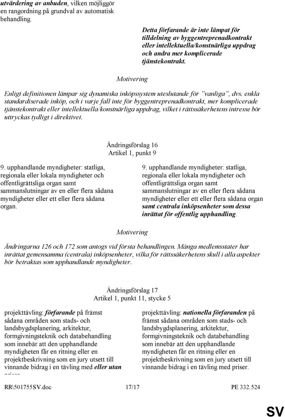 Enligt definitionen lämpar sig dynamiska inköpssystem uteslutande för vanliga, dvs.