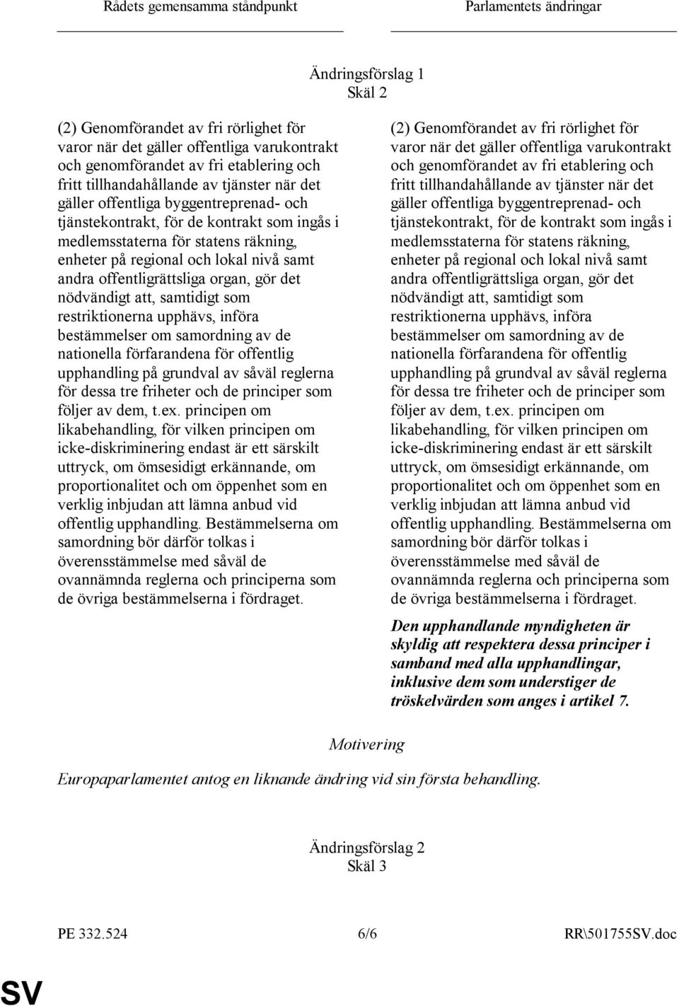 nivå samt andra offentligrättsliga organ, gör det nödvändigt att, samtidigt som restriktionerna upphävs, införa bestämmelser om samordning av de nationella förfarandena för offentlig upphandling på