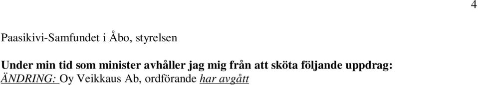 ÄNDRING: Oy Veikkaus