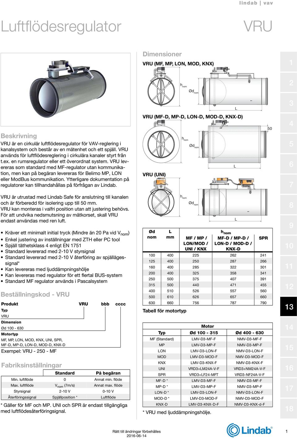 leereras som standard med MF-regulator utan kommunikation, men kan på begäran leereras för Belimo MP, ON eller ModBus kommunikation.