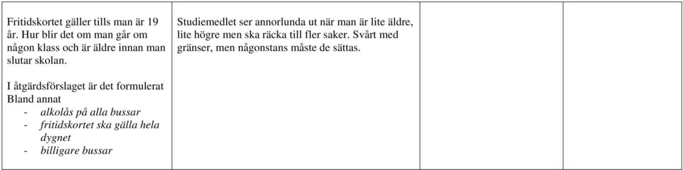 Studiemedlet ser annorlunda ut när man är lite äldre, lite högre men ska räcka fler