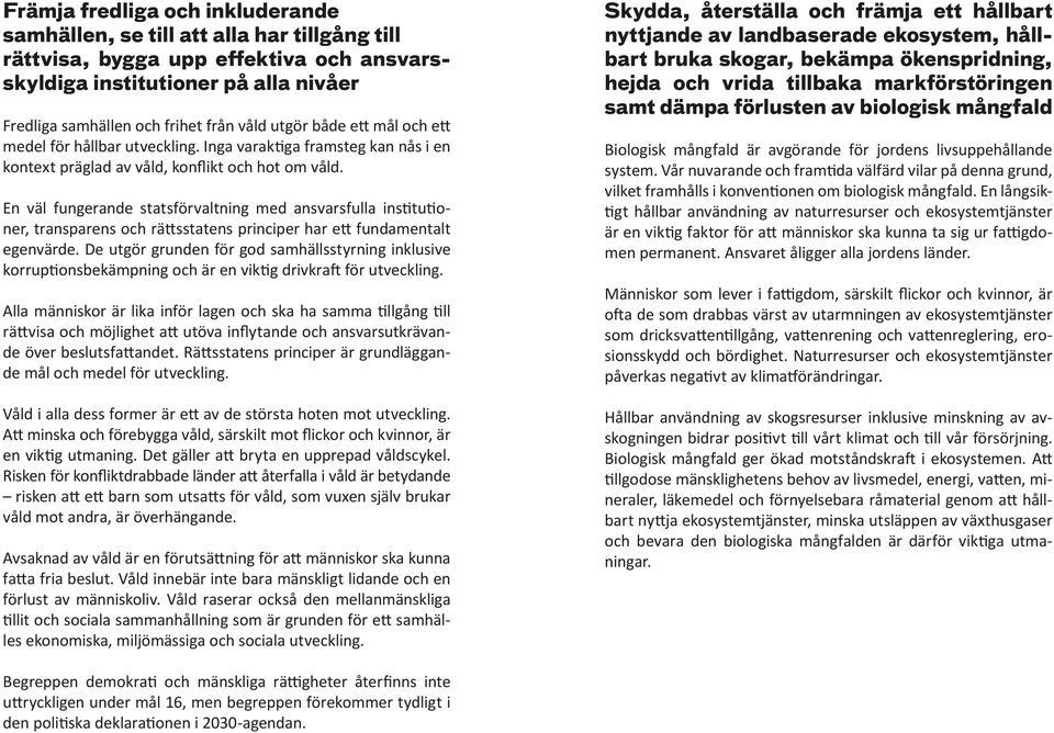 En väl fungerande statsförvaltning med ansvarsfulla institutioner, transparens och rättsstatens principer har ett fundamentalt egenvärde.