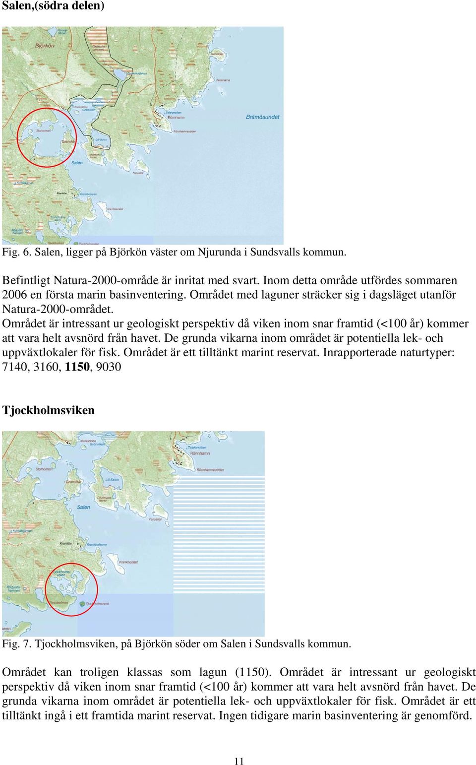 Området är intressant ur geologiskt perspektiv då viken inom snar framtid (<100 år) kommer att vara helt avsnörd från havet.