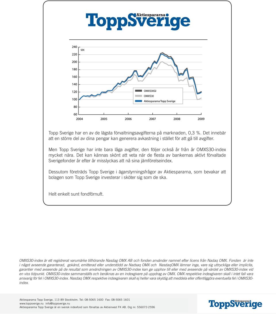 Det kan kännas skönt att veta när de flesta av bankernas aktivt förvaltade Sverigefonder år efter år misslyckas att nå sina jämförelseindex.