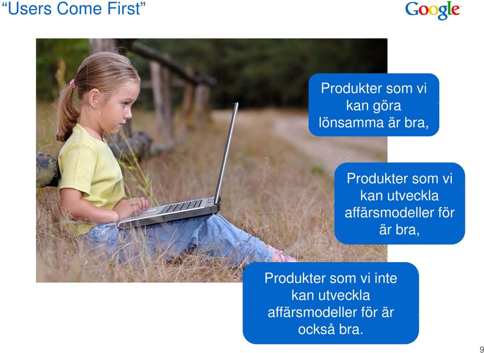 för är bra, Produkter som vi inte kan utveckla