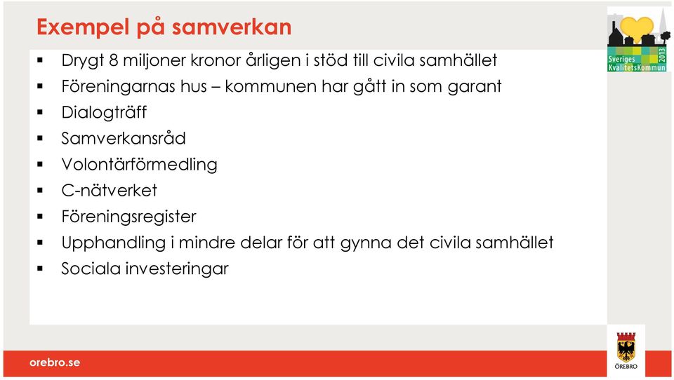 Samverkansråd Volontärförmedling C-nätverket Föreningsregister