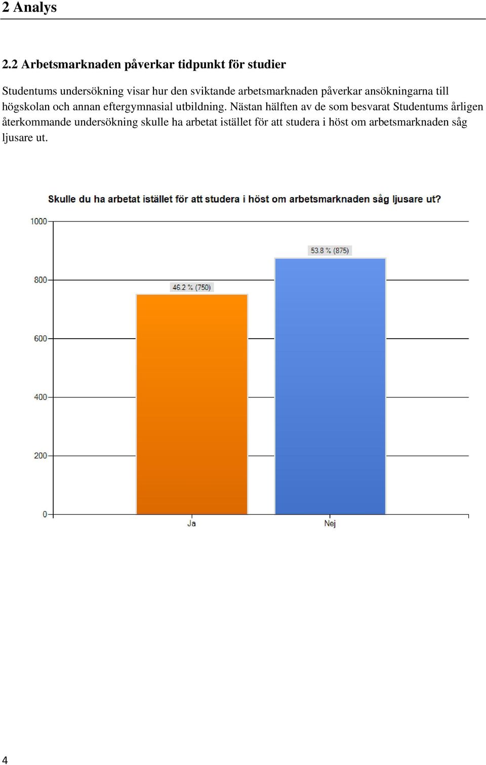 sviktande arbetsmarknaden påverkar ansökningarna till högskolan och annan eftergymnasial