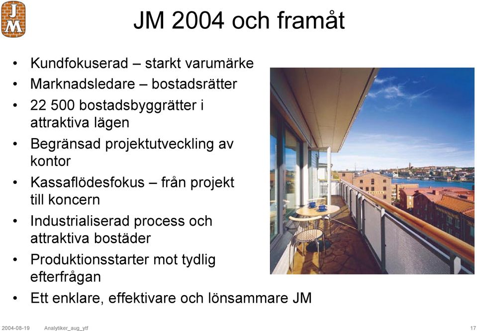 från projekt till koncern Industrialiserad process och attraktiva bostäder