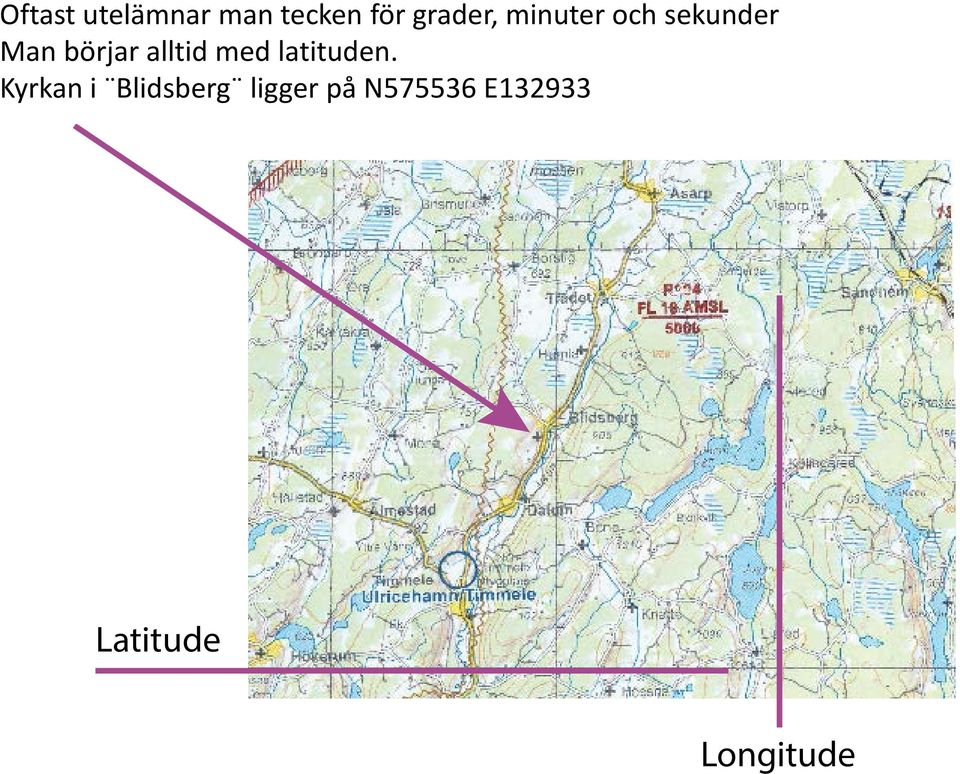 med latituden.