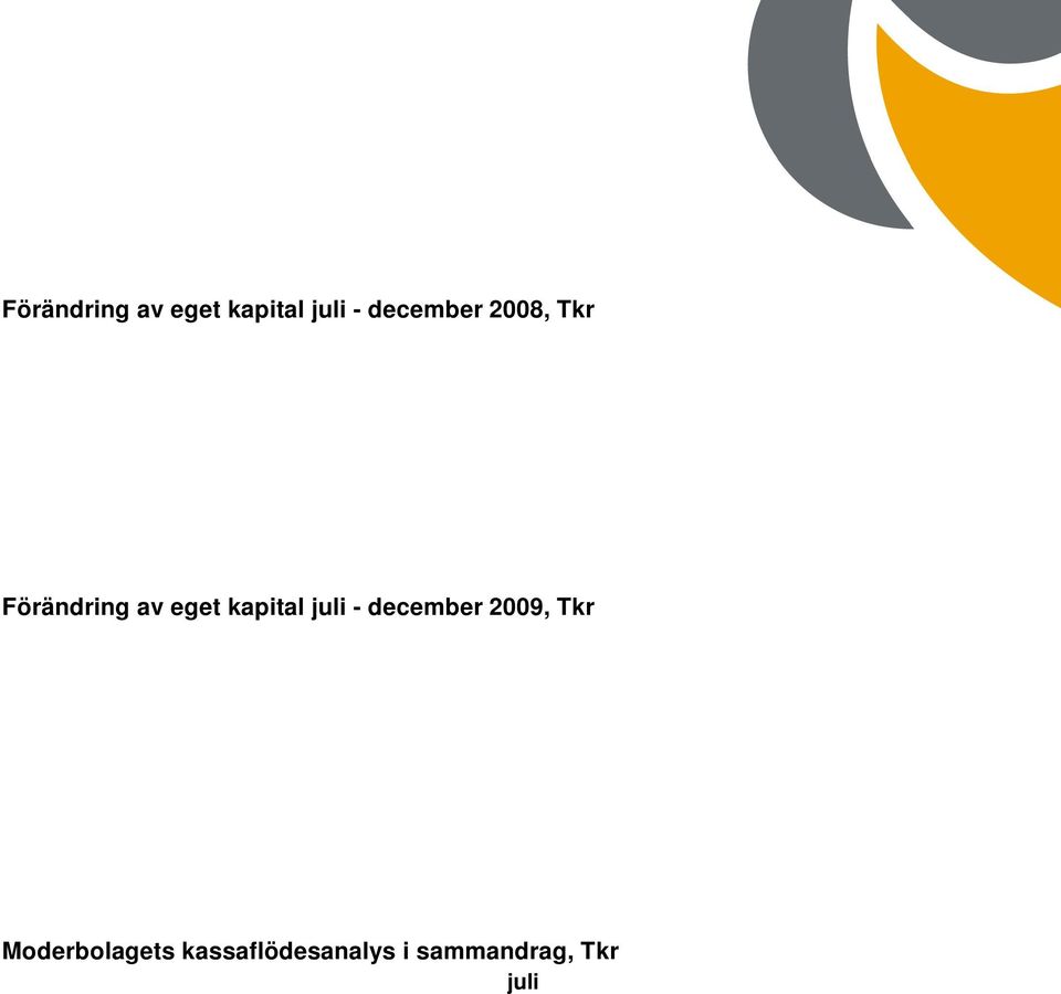 Aktiekapital Reservfond Reservfond Överkursfond Bal. vinst Årets res. Summa IB juli 2009 9 280 38 596 893 308 4 196 53 273 Överföring fg års res.