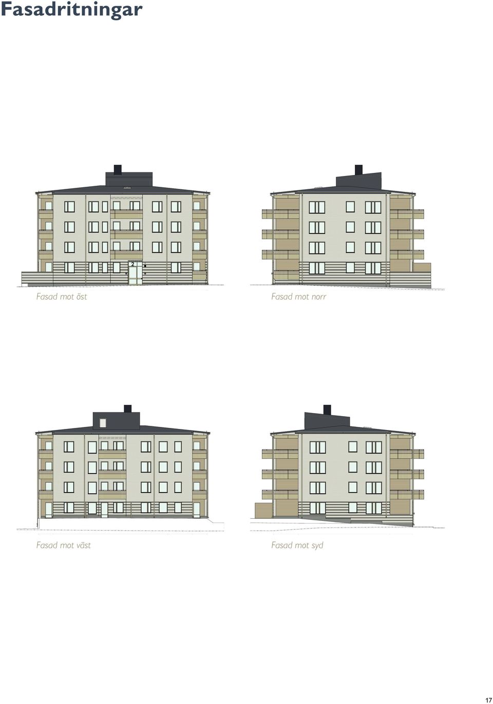 sjostrom FASAD OT VÄER FASAD OT VÄER Fasad mot väst FASAD OT SÖDER Fasad mot syd 5 FASAD OT SÖDER 5 Järfällavägen Järfällavägen F- Väderkvarnsgatan F- F- HUS HUS F- HUS Hättkvarnsgatan F-