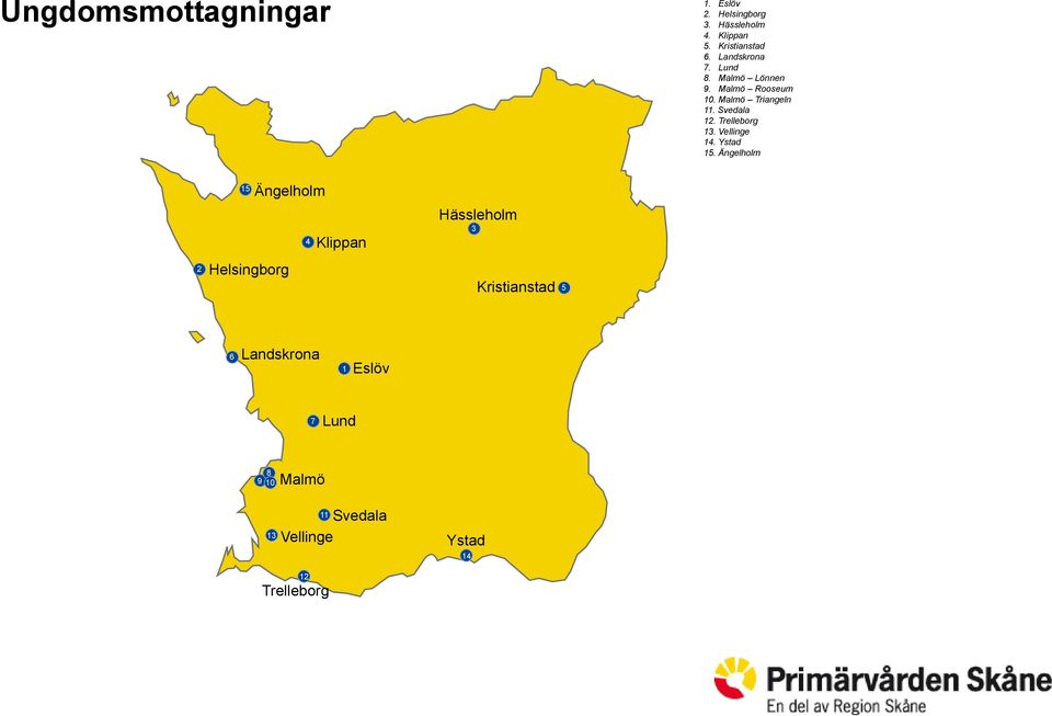 Trelleborg 13. Vellinge 14. 15.