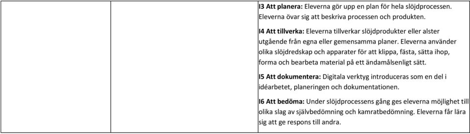 idéarbetet, planeringen och dokumentationen.