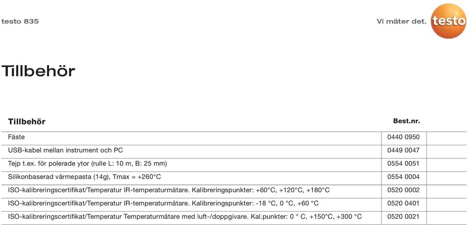 IR-temperaturmätare. Kalibreringspunkter: +60 C, +120 C, +180 C ISO-kalibreringscertifikat/Temperatur IR-temperaturmätare.