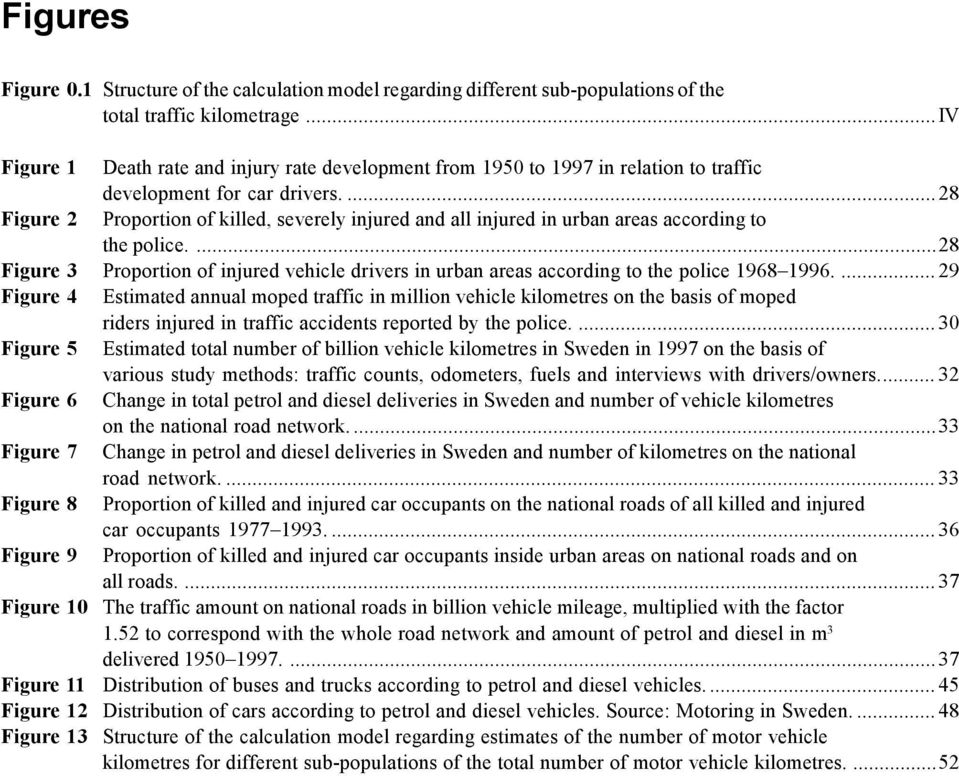 ...28 Figure 2 Proportion of killed, severely injured and all injured in urban areas according to the police.